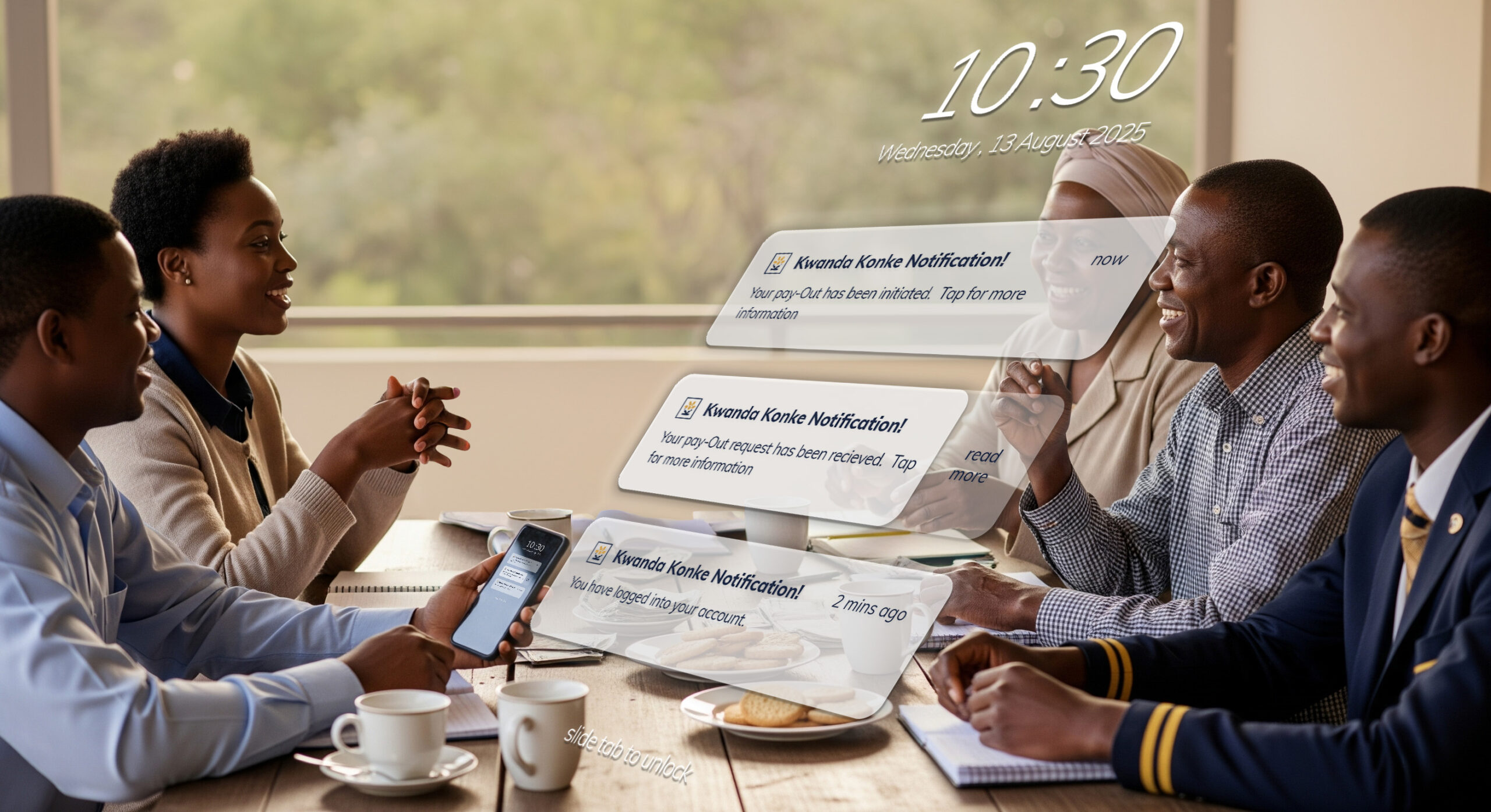 Woman calling for help beside a broken-down car; instant loan in time of need